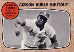 1968 Topps Baseball Cards      154     World Series Game 4-Bob Gibson